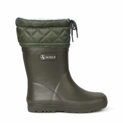 Aigle Thermo Rubber Boots Woody Warm Khaki
