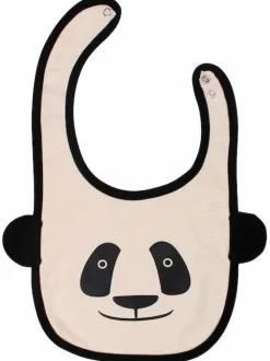 Baby Bib Black/Putty Panda