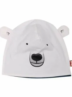 Bamse Beanie Dk Blue/Beige Isbjoern