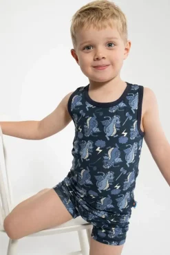 Bifrost - Marsvin Underwear Blue Tone Dragons