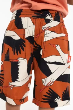 Danalfred Poplin Shorts Rust Big Stork