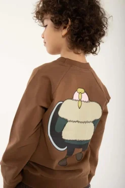 Danamerika Sweat Brown Beige Harald Din Ven