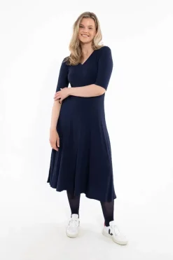 Danandersen Viscose Dress Navy