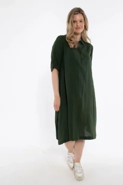 Danane Cloth Dress Dk Army