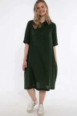 Danane Cloth Dress Dk Army