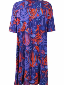 Dananemone Viscose Dress Deep Marine Walkabout