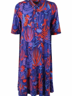 Dananemone Viscose Dress Deep Marine Walkabout