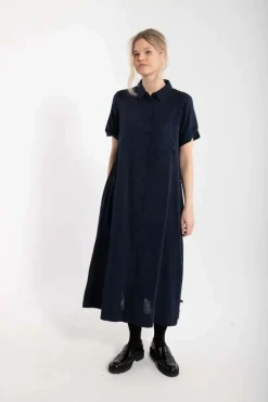 Danapril Ss Dress Dk Navy