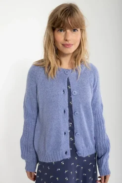 Danarnaq Wool Cardigan Ice Viola