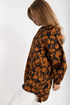 Danatelier Shirt Dk Navy/Occer Hortensia