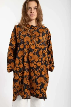 Danatelier Shirt Dk Navy/Occer Hortensia