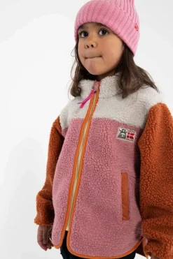 Danebaever Fleece Jacket Rust/Lt Beige/Old Rose