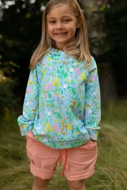Danebirch Hoodie Light Blue Botanical