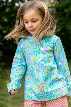 Danebirch Hoodie Light Blue Botanical