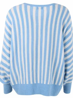 Danecaring Light Wool Cardigan Iceblue/Chalk