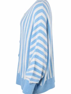 Danecaring Light Wool Cardigan Iceblue/Chalk