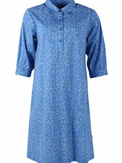 Danecarnation Poplin Dress Cold Blue/Chalk Oats