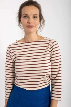 Danecarribean Heavy Cotton Tee Chalk/Red Wine