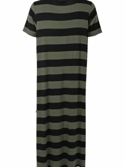 Danecasilda Viscose Dress Black/Dk Army
