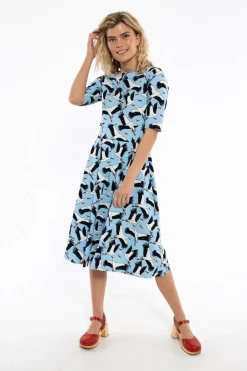 Danecharlotte Cotton Dress Light Blue Stork