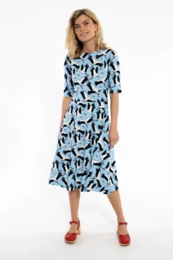 Danecharlotte Cotton Dress Light Blue Stork