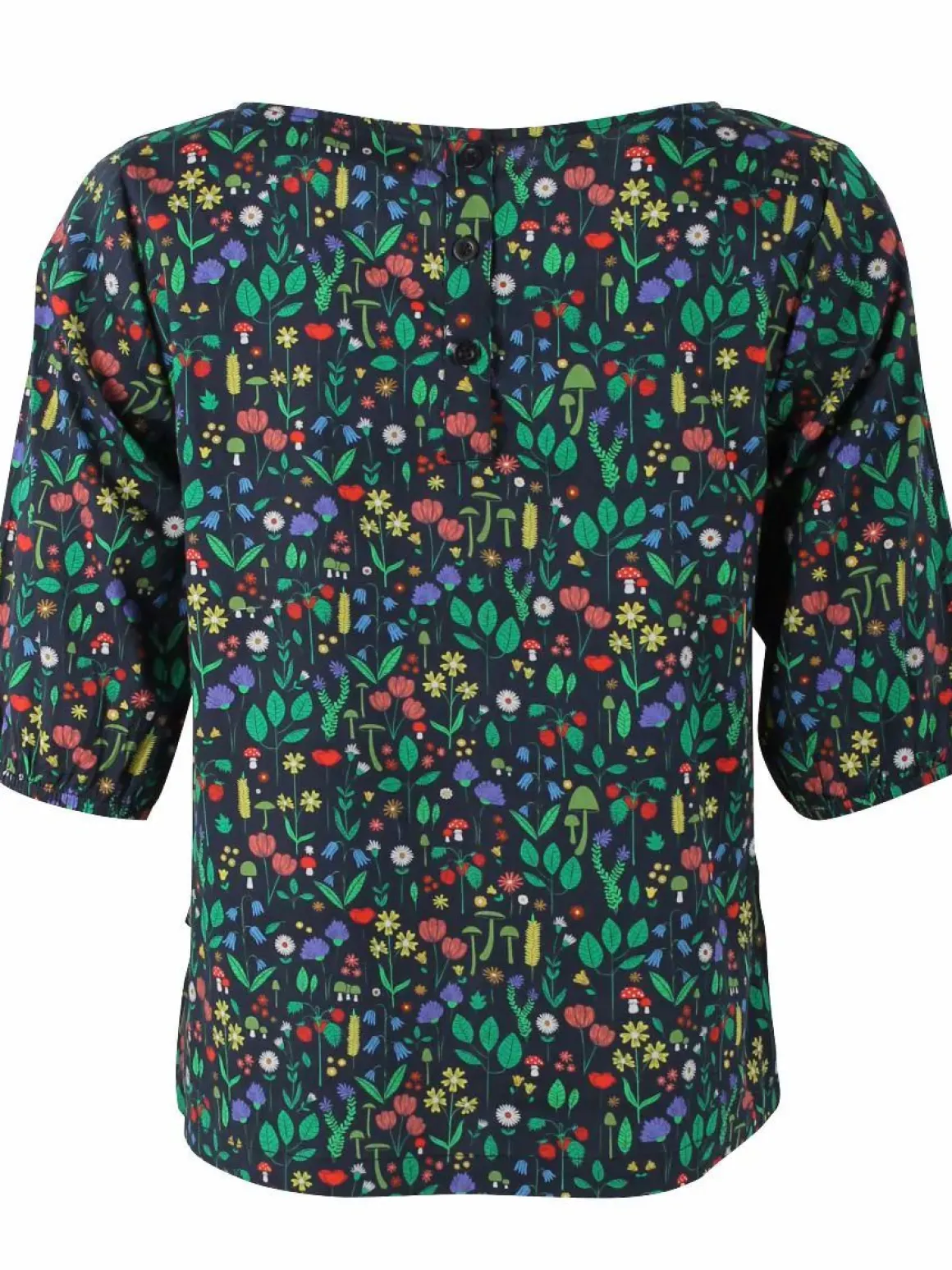 Danecremant Poplin Shirt Dk Navy Botanical