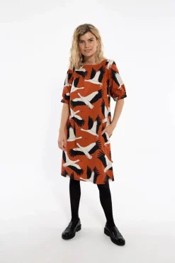 Danedal Dress Rust Big Stork