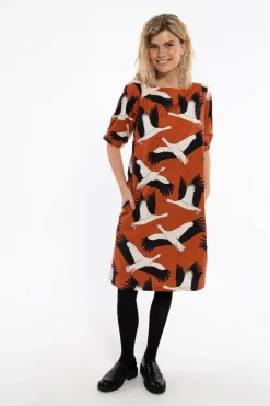 Danedal Dress Rust Big Stork