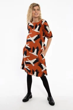 Danedal Dress Rust Big Stork