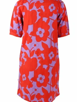 Danedal Dress Soft Viola/Bright Red Bloom Boom
