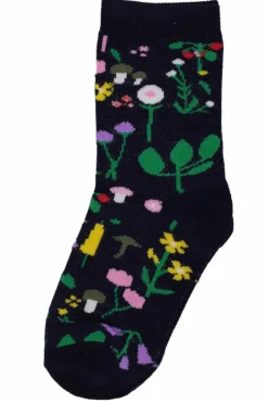 Danedanmark Kids Socks Navy Botanical
