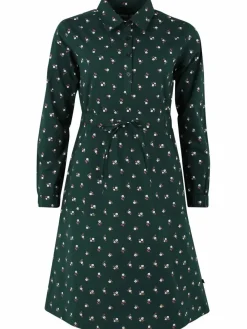Daneditte Poplin Dress Deep Forest Miniflower