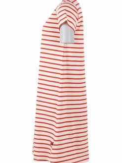 Danedomingo Heavy Cotton Dress Chalk/Bright Red