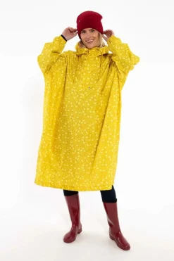 Danedream Drops Rain Poncho Dark Yellow Fleurie