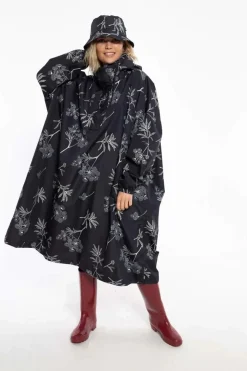 Danedream Drops Rain Poncho Black Hemlock