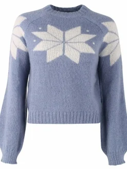 Danefantastic Flakes Wool Sweater Porcelaine/Chalk