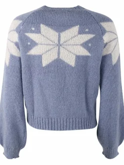 Danefantastic Flakes Wool Sweater Porcelaine/Chalk