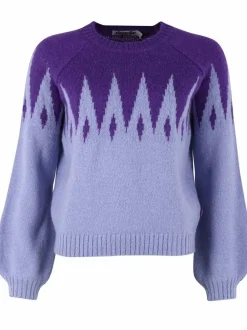 Danefantastic Icicles Wool Sweater Ice Viola/Purple