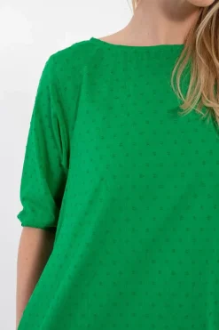 Danefresia Cotton Dot Dress Green