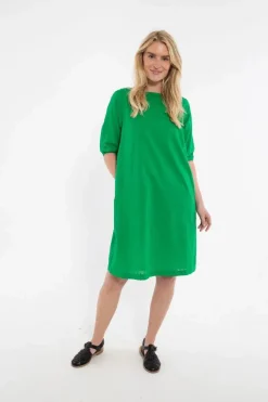 Danefresia Cotton Dot Dress Green