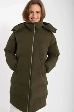 Daneget Down Winter Coat Warm Khaki