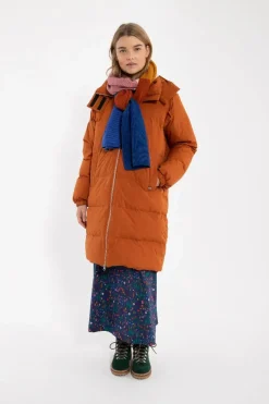 Daneget Down Winter Coat Rust