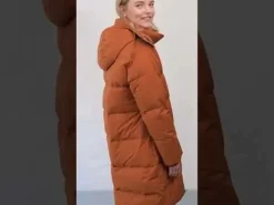 Daneget Down Winter Coat Rust