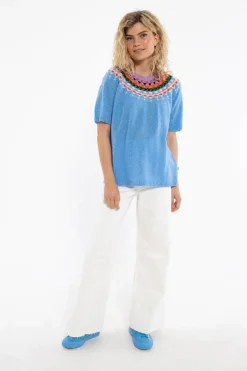 Danegooddeed Wool Sweater Tee Iceblue