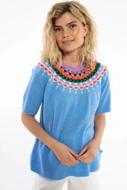 Danegooddeed Wool Sweater Tee Iceblue