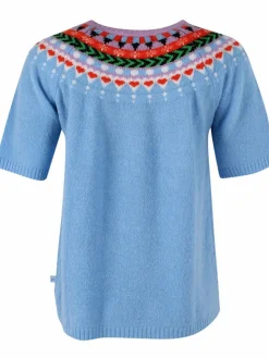 Danegooddeed Wool Sweater Tee Iceblue