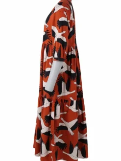 Danegoodie Dress Rust Big Stork