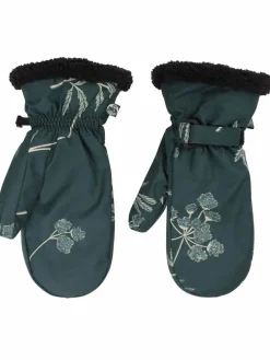 Danehandy Mittens Black Green/Light Beige Hemlock