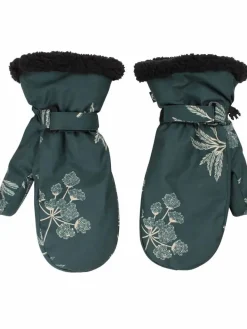 Danehandy Mittens Black Green/Light Beige Hemlock
