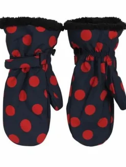 Danehandy Mittens Dark Navy/Dark Rust Dots